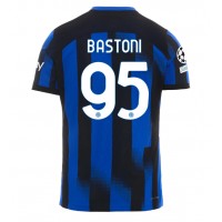 Camiseta Inter Milan Alessandro Bastoni #95 Primera Equipación Replica 2023-24 mangas cortas